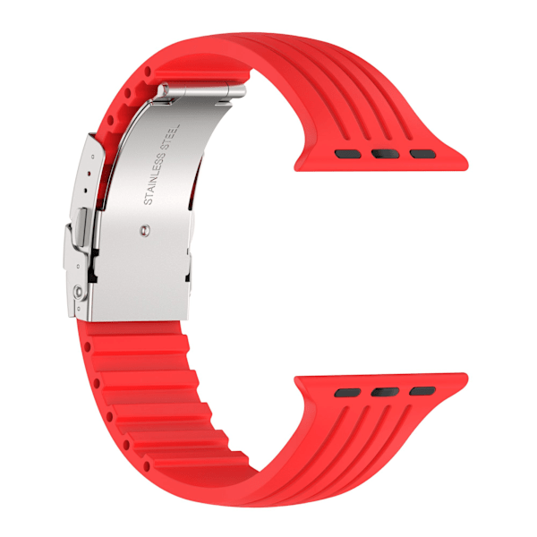 Klockarmband för Apple Watch 7 SE 6 5 4 3 2 RÖD 42/44/45MM röd