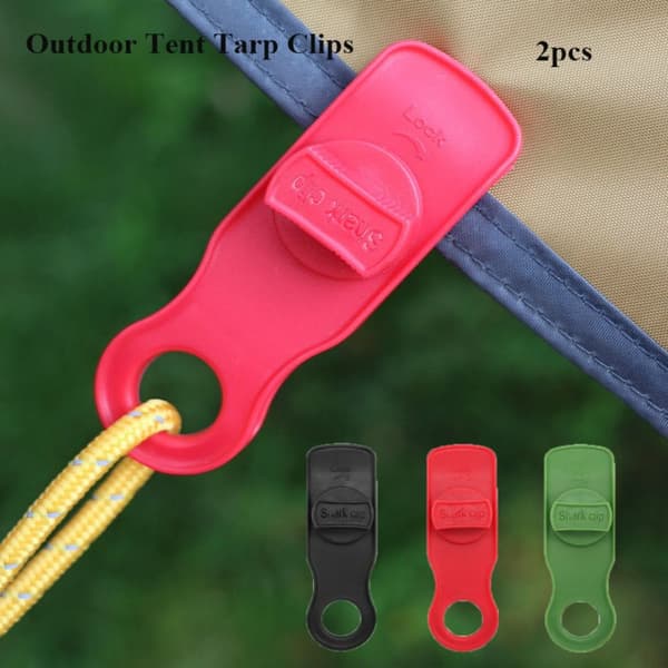 2kpl Teltta pressu Clip Jaw Grip PUNAINEN