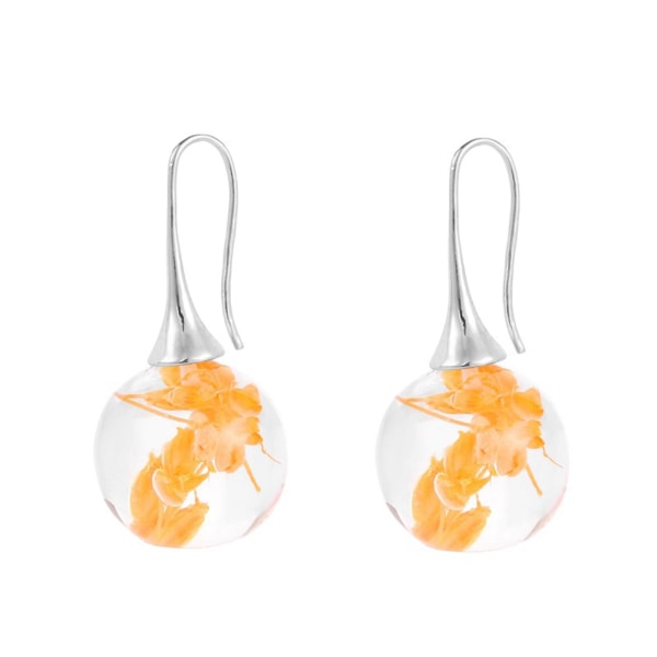 Kvinner jente legering øredobber lysende anheng øredobber fest smykker dekorasjon gave oransje