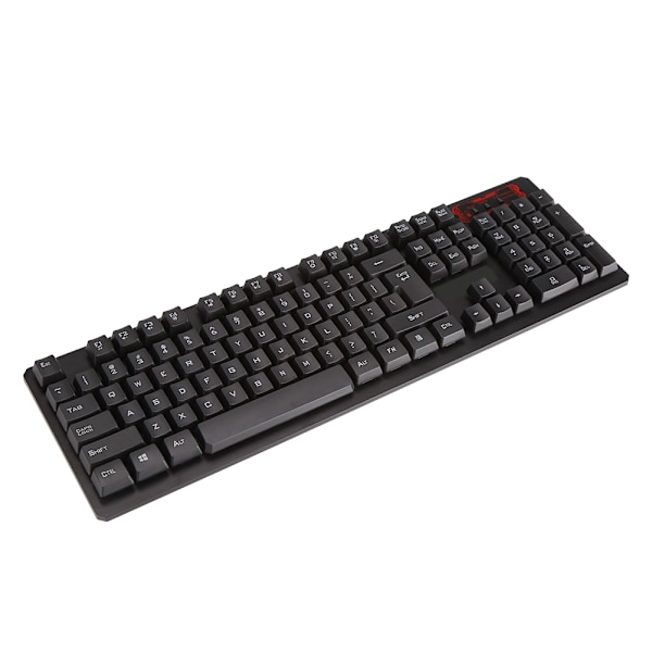 104-tangenters trådlöst USB-speltangentbord och muskombination med justerbar DPI (svart)