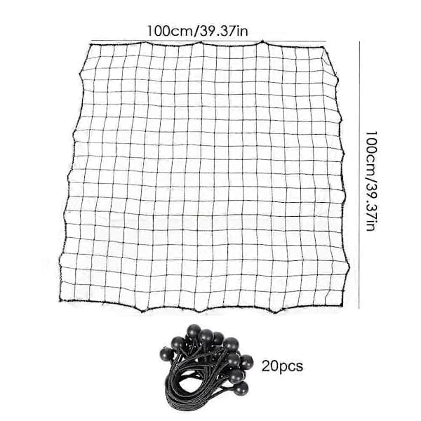 Replacement Net for Football Rebounder, Catch Net with 20 Ropes, Training Net for Ball Reception