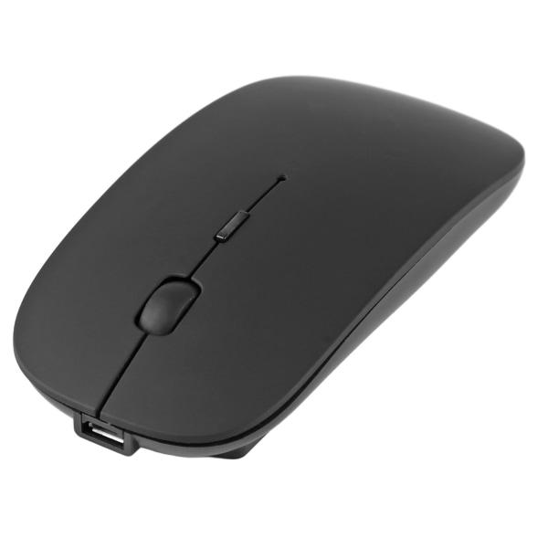 Langaton hiiri Bluetooth 5.0 Hiljainen ladattava vakaa kannettava langaton tietokonehiiri, musta