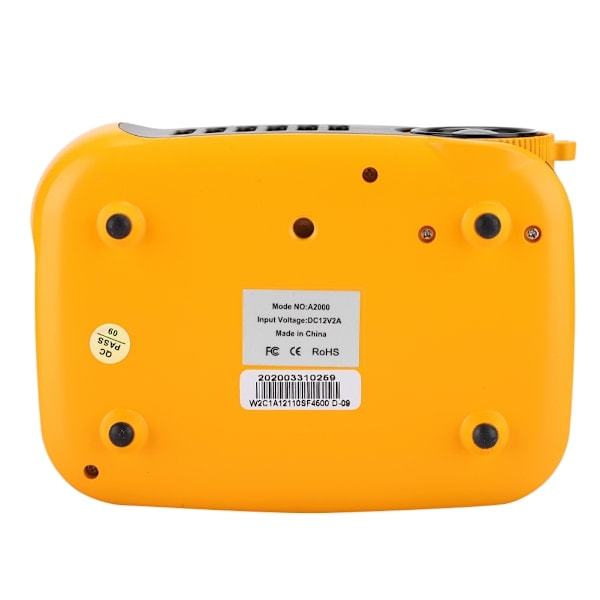 Mini Bærbar Projektor Husholdningsprojektorer 320 x 240 Oppløsning med 2-tommers LCD-skjerm (100-240V) Oransje Svart EU
