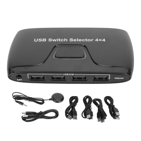 4 Port USB 2.0 Switch Selector 4 Computere Deler 4 USB-enheder USB KVM Switcher til Tastaturmus