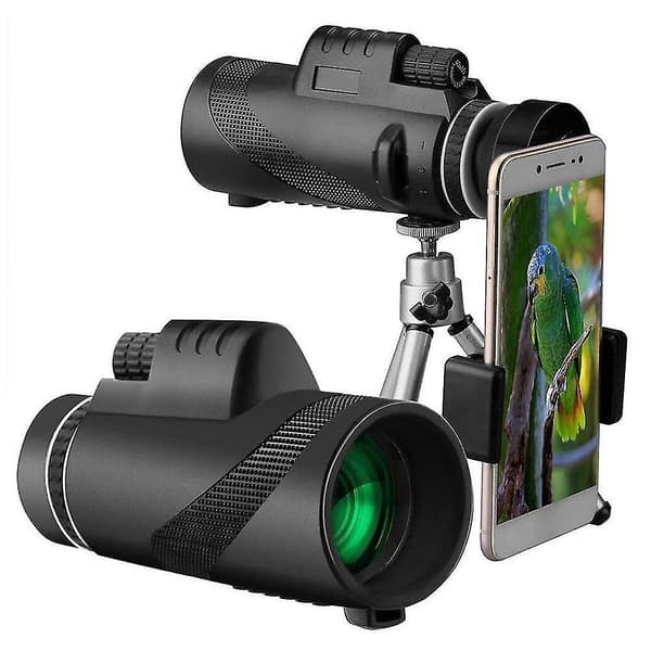 Clear Vision 40x60 HD Monokulär Kikare med Smartphonehållare