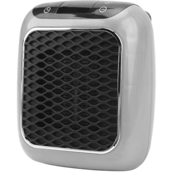 Vägguttagsansluten elektrisk värmare 800W, Mini portabel personlig värmare med fjärrkontroll, 12-timmars timer, LED-display.pa