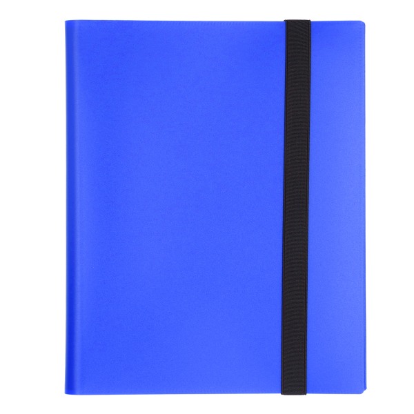 Korttikansio 20 sivua 9 taskua suuri kapasiteetti värillinen cover tallennusalbumi pelikorttien säilytykseen Sininen