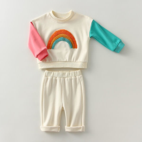 Babytøj til 0-3 år Babypigetøjsæt Forår Efterår Nyfødt Babydrengetøj Sweater + Bukser Småbørn Børnetøj5 1-3M 59