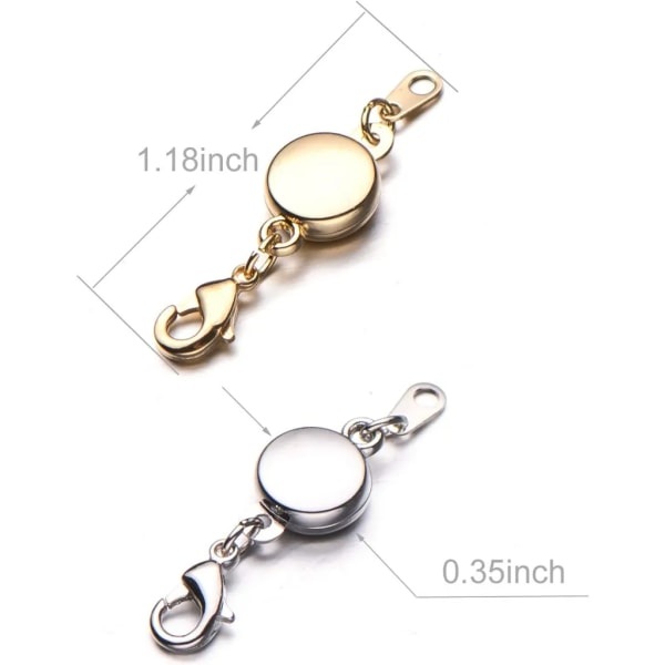 Magnetlås Magnetlås kompatibilitet med smycken Halsband Armband DIY 8 delar