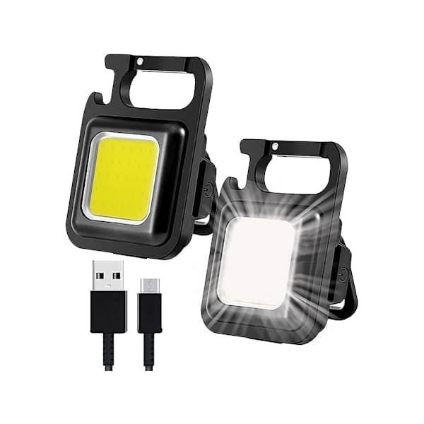 LED-taskulamppu - Telttavalaisin magneetilla ja pullonavaajalla
