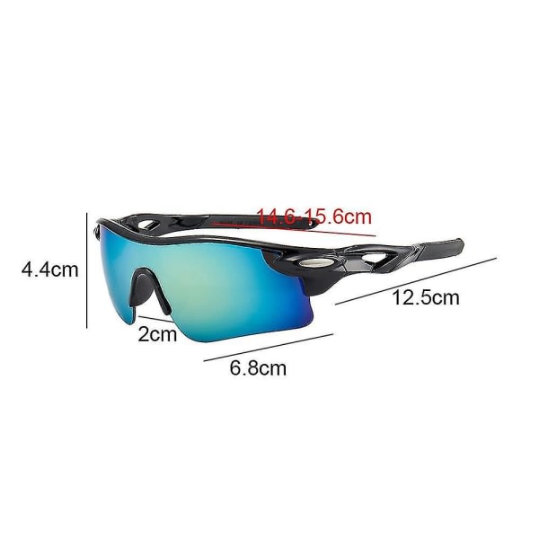 Polarisert sportssolglasögon for män kvinner Sykling Løpning Körning Fiskeglasögon