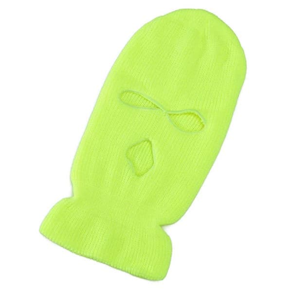 Vit Balaclava Skidmask Rånarluva—pa