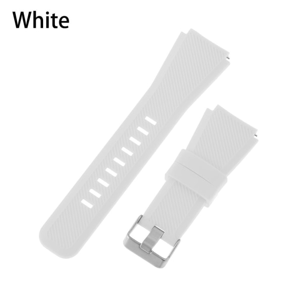 For Huawei Watch GT/GT2 Watch Band Silikonrem 22 mm stropp hvit white