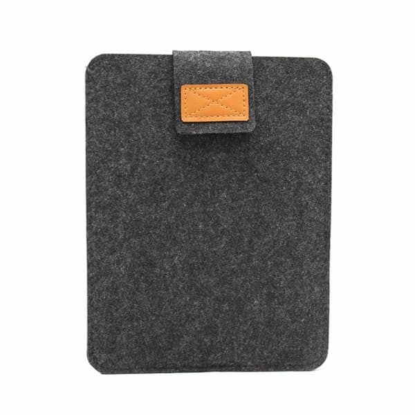 17″ Datorfodral Laptopfodral Filt Kardborre Ärm Svart—pa