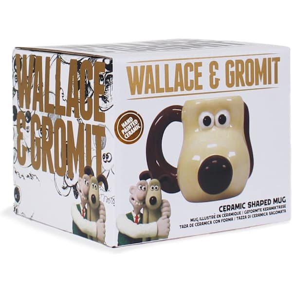 Half Moon Bay Gromit Mugg | Wallace och Gromit Mugg | Rolig Mugg Stor Mugg | Wallace och Gromit Presenter | Roliga Presenter för Män