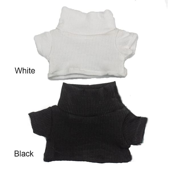 20CM Dockkläder T-shirt med hög krage VIT vit