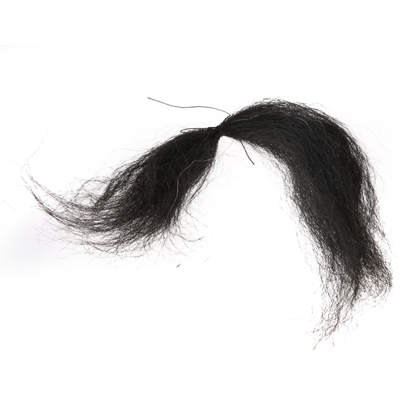 Återanvändbart falskt skägg Hår falskt mustasch Perfekt för teaterscen kostymfest (svart)