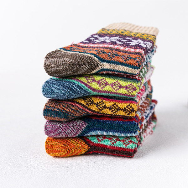 5-Pack Breathable Socks in Fun Colors and Patterns