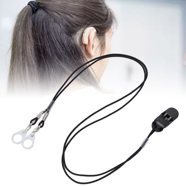 Høreapparater Clip Nylon Reb Elastiske Ringe Forhindrer tabt Høreapparater Fiksering Nørrebånd Clip Holder For Seniorer
