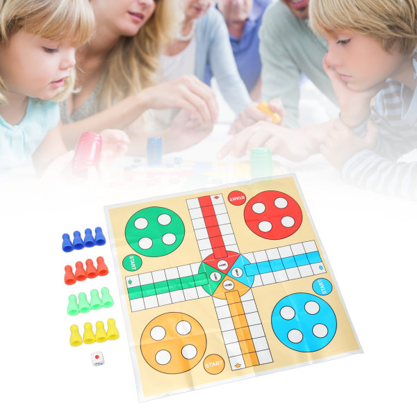 Morsomt brettspill for barn, sjakksett, bærbart, slitesterkt sjakkbrettspill for fest type 3