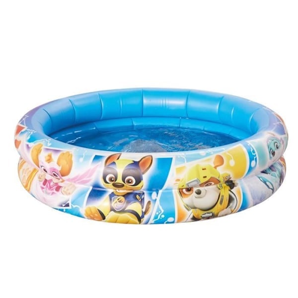 Happy People Paw Patrol Uppblåsbar Pool - 74 x 18 cm - Blå - Vinyltryck av olika valpar