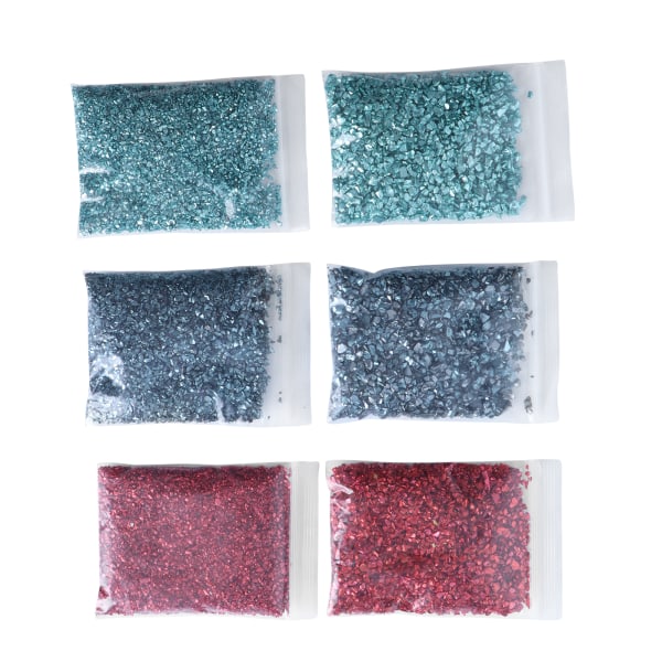 DIY Resin Filler Uregelmæssige glaschips Knust glas Form Filler Glitter Nail Art Craft Vase Dekoration