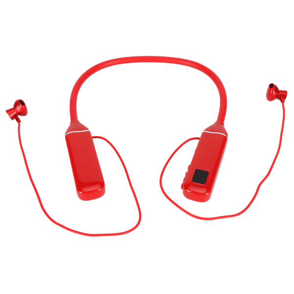 Bluetooth niskanauha kuulokkeiden LED- power Muistikortin toisto Magneettiset nappikuulokkeet RGB-taustavalolla punainen