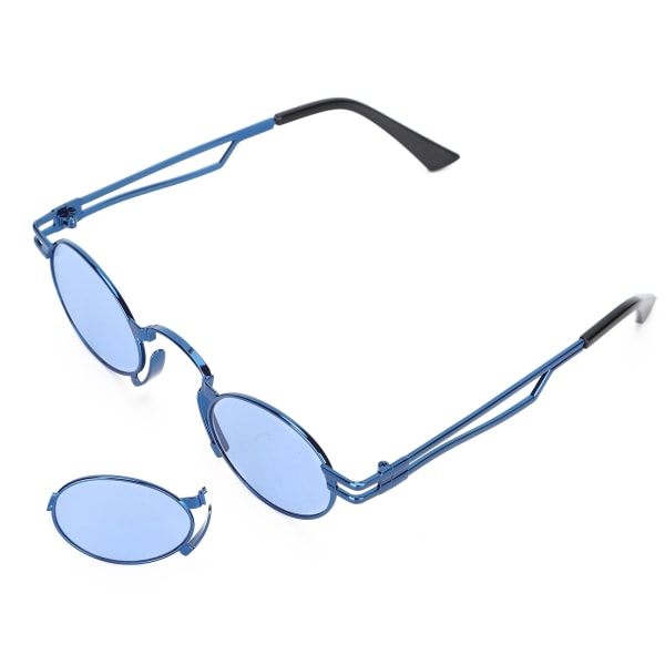 Unisex blå solglasögon Glasögon Tyg Mode Unik stil Alloy Solglasögon för män kvinnor
