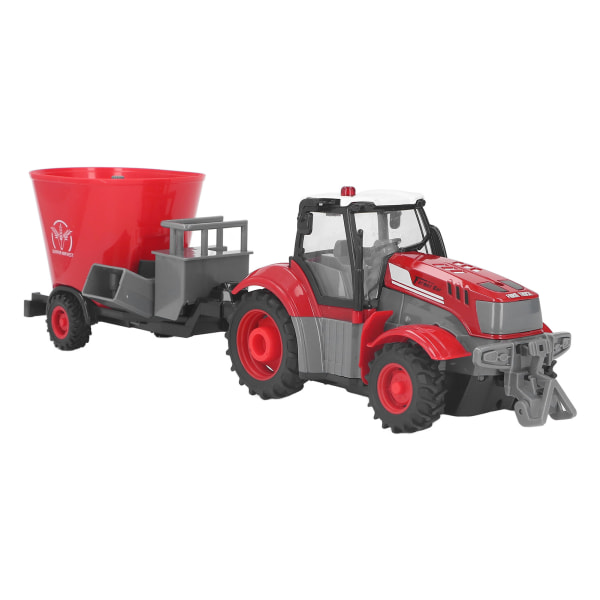 RC Farm Traktor med Trailer Fjernbetjening Traktor Legetøj RC Farm Truck Vehicle Vehicle Legetøj til børn Drenge Piger