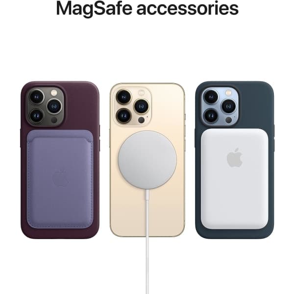 MagSafe-läderfodral för iPhone 13 Pro – Midnatt (kompatibelt med Apple)