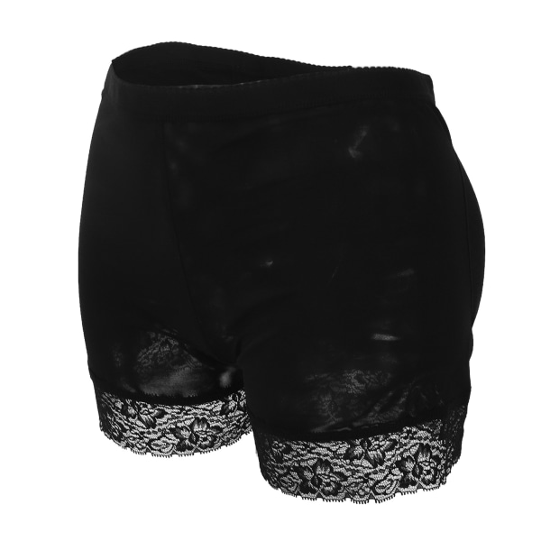 Kvinder Butt Lifter Shapewear Åndbar Mesh Buttock Shaper Undertøj til Lady Girl Sort XL