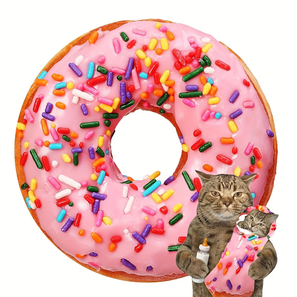 Rolig varm matfilt Supermjuk plysch filtar till sängsoffa Överkast Dekorativ camping picknick vinter varm filt Rosa Donut Pink Donut Round70inch(1.8m))