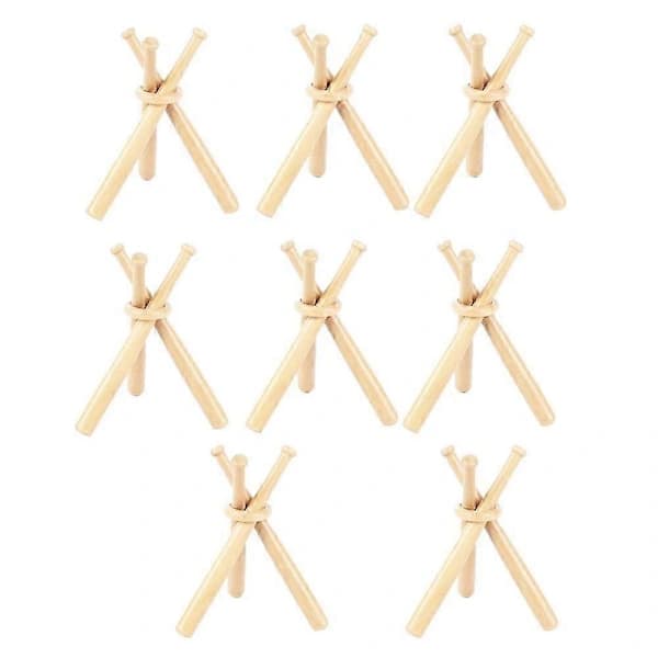8 Set Basebollställ Basebollhållare För Bollar Display Basebollträ Träställ Hållare Display Baseboll