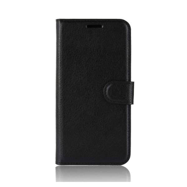 Huawei P20 Pro Pung Etui Sort Læder Skind Cover—pa