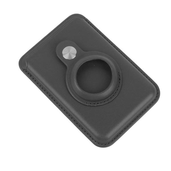 Magnetisk kort lommebokholder for Magsafe Tracker Veske for IOS Locator 2 i 1 lær beskyttelsesveske for Iphone Black