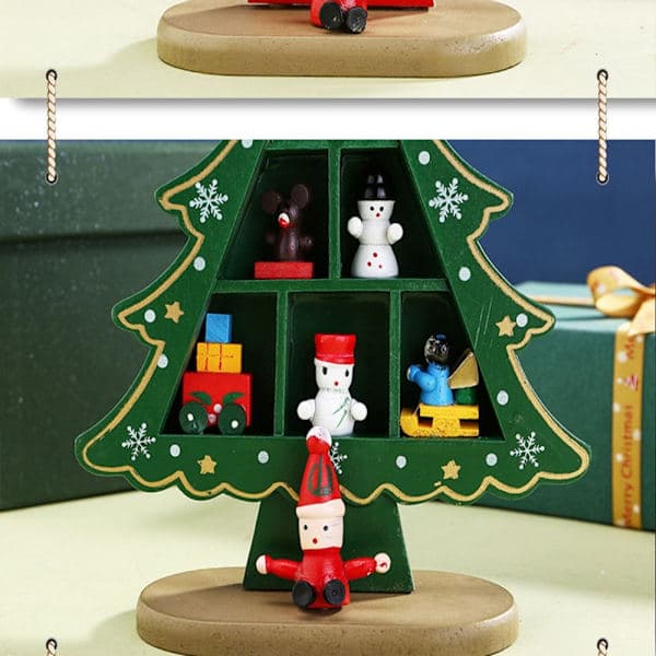 Træ juletræ Desktop Display Rekvisitter GRØN grøn