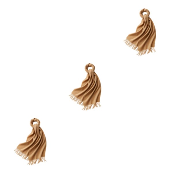 1/2/3 Unisex Halskæde med Frynser Varmt og Hyggeligt Rørhalskæde til Peach Pink peach pink 3Set