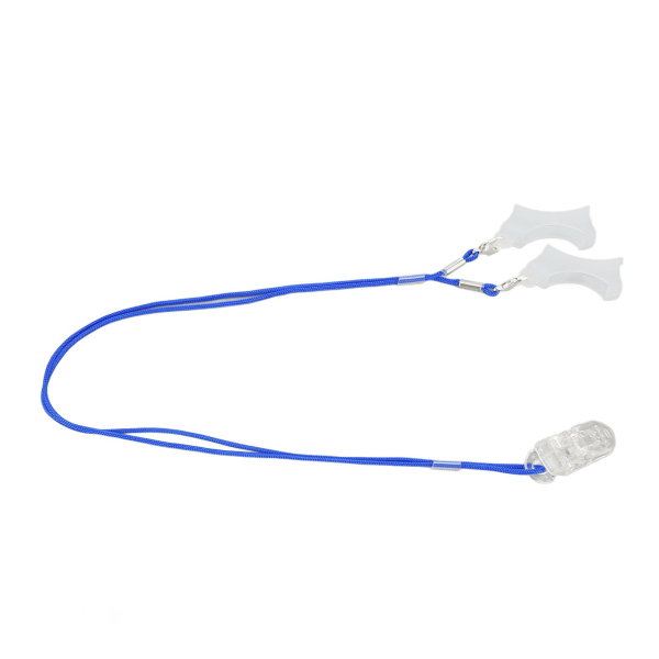 Høreapparat Clip Snor Forhindre tab Gennemsigtig Clip Blue Rope Høreapparat Snor til ældre børn Binaural