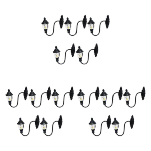 1/2/3/5 5x antik miniatyr vägglampa för DIY-tillbehör Stil B Style B 3Set