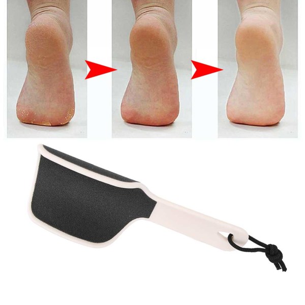 Kaksipuoliset pedikyyrityökalut Jalkaviila Dead Skin Callus Remover Foot Rasp (beige)