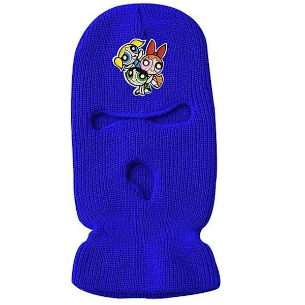 Neon Mask Vinterdeksel 10 Farger Halloween Lue For Fest Motorsykkel Sykkel Ski Blue-S