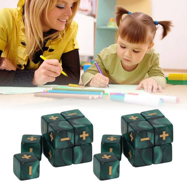 20 kpl 16 mm:n set Matemaattinen toimintolaskennan miinusmerkki Plus lelut lapsille Luokkahuoneen opetustarvikkeet Vihreä