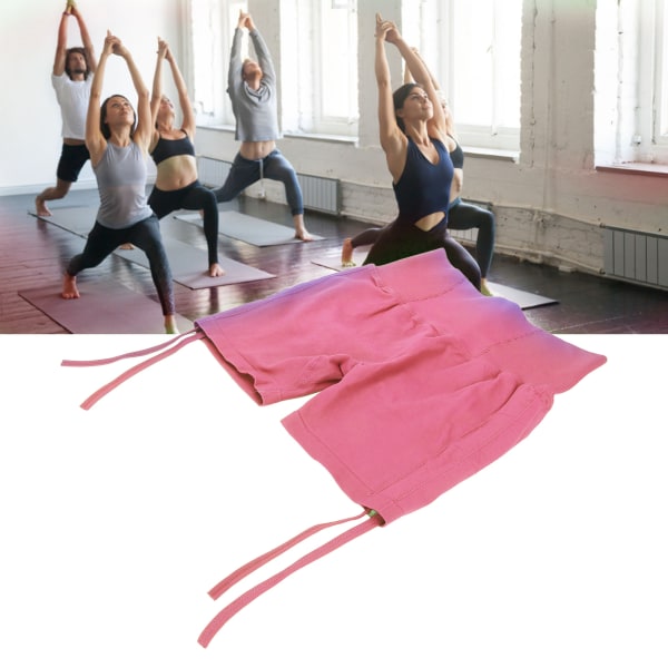 Yogashorts Ergonomiske højtaljede numseløfter Sømløs løbesnor Workout Løbeshorts til kvinder M Pink
