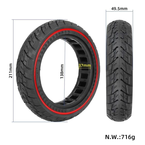 Puhkeamaton rengas Ulip 8 1/2x2 50/75-6,1 8,5 tuumaa—pa