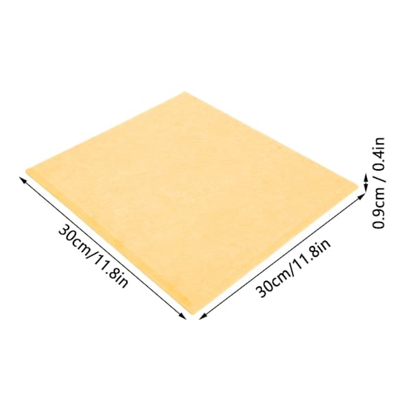 6 st Akustikpaneler Förtjockade Reducerar Efterklang Ljudisolerande Vaddering Absorberare (Orange)