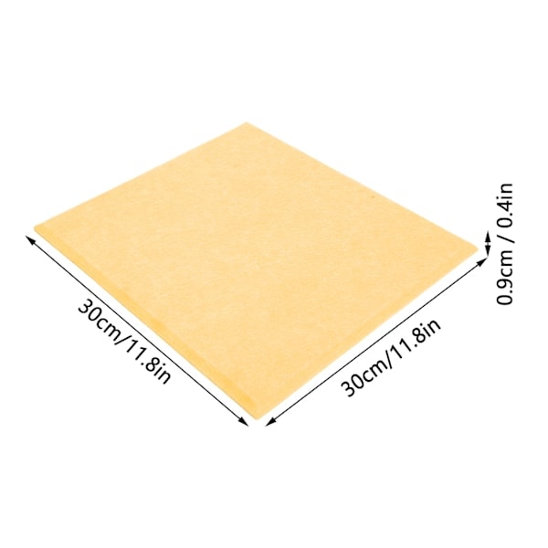6 stk. Akustikpaneler Fortykket Reducerer Efterklang Lydisolerende Vattering Absorber (Orange)