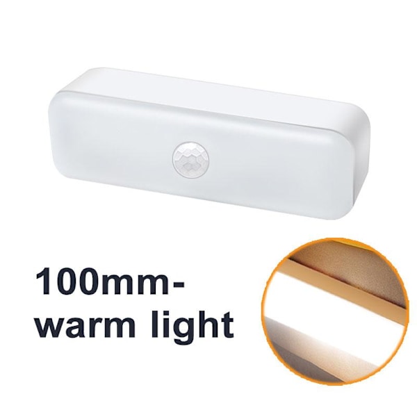 3W LED PIR Liiketunnistinvalo Langaton USB Ladattava Magneettinen LED Yövalo Lamppu Portaiden Käytävään Vaatekaappiin Vauvanhoitoon Makuuhuoneen Valoksi Matches the image 260mm-warm light