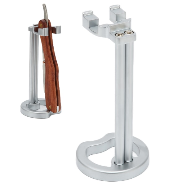 Safety Razor Stand Barberhøvel Holder Rustfritt stål Universal Men Barberbørste Tørke Stativ