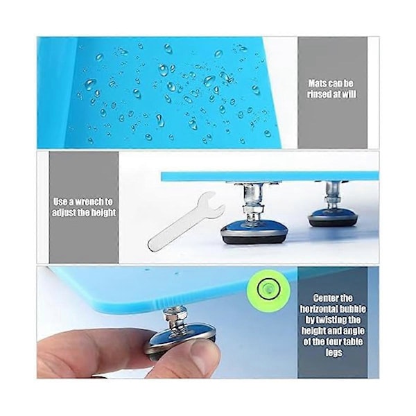 Resin Nivelleringsplade til Epoxy Resin, til Epoxy Multipurpose Selv Nivellerende Resin Håndværksbord til DI.pa
