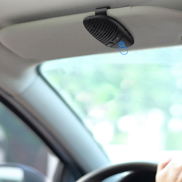 Auton kaiutinpuhelin handsfree-puhelut EDR-melun vaimennus Helppo koottava langaton auton kaiutin ajoneuvolla ajamiseen
